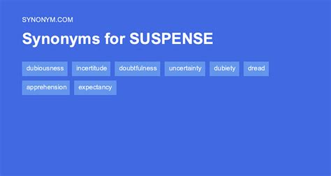79 Synonyms & Antonyms for SUSPENSEFUL .